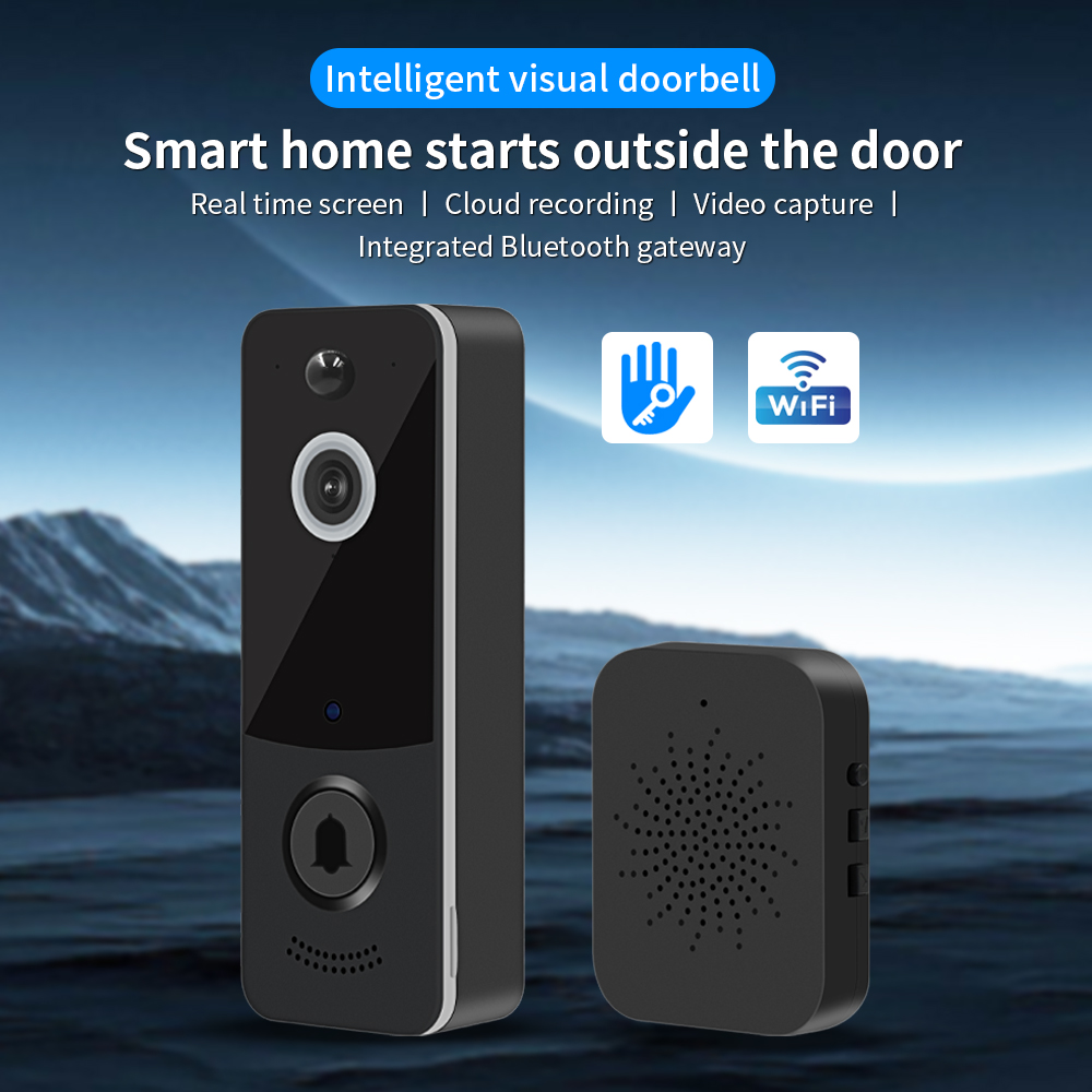 Home Security Diy - กริ่งประตูวิดีโอ WIFI 1080P แอป TTLOCK สมาร์ทโฮม