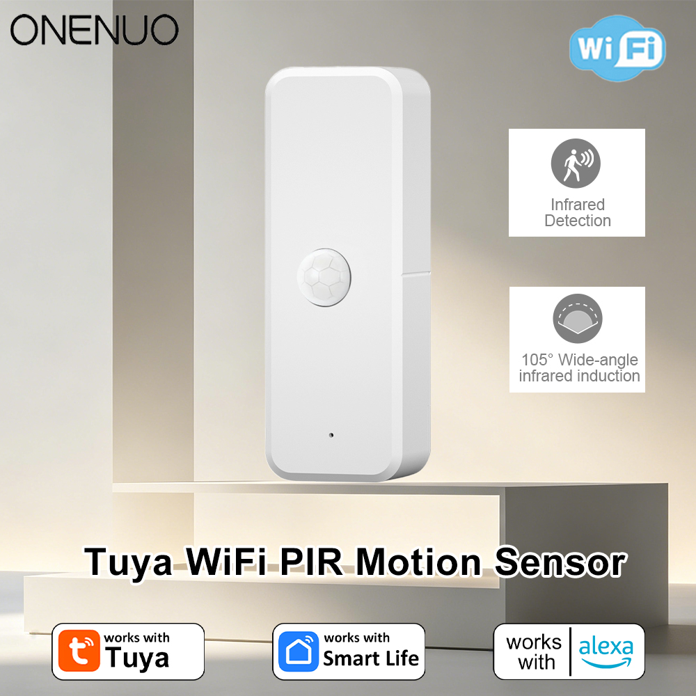 Home Security With Ai - ใหม่ทูย่า ไวไฟ PIR เครื่องตรวจจับความเคลื่อนไหวเซ็นเซอร์อินฟราเรดตรวจจับร่างกายมนุษย์ ระบบเตือนภัยความปลอดภัยภายในบ้าน แอพสมาร์ทไลฟ์แจ้งเตือน