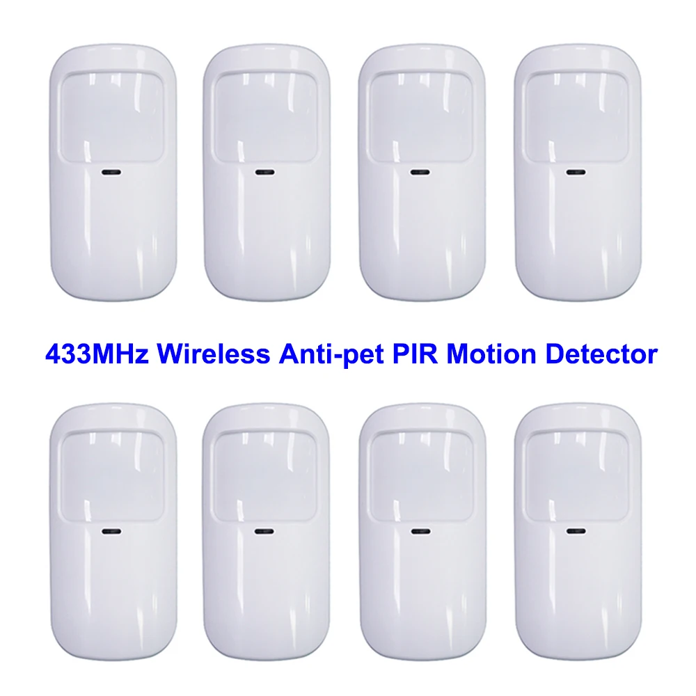 Home Security Essential - เครื่องตรวจจับอินฟราเรดไร้สายสีขาว433MHz เซ็นเซอร์เตือนการเคลื่อนไหว PIR เซ็นเซอร์อัจฉริยะป้องกันสัตว์เลี้ยงสำหรับโฮสต์ความปลอดภัยในบ้านรหัส EV1527