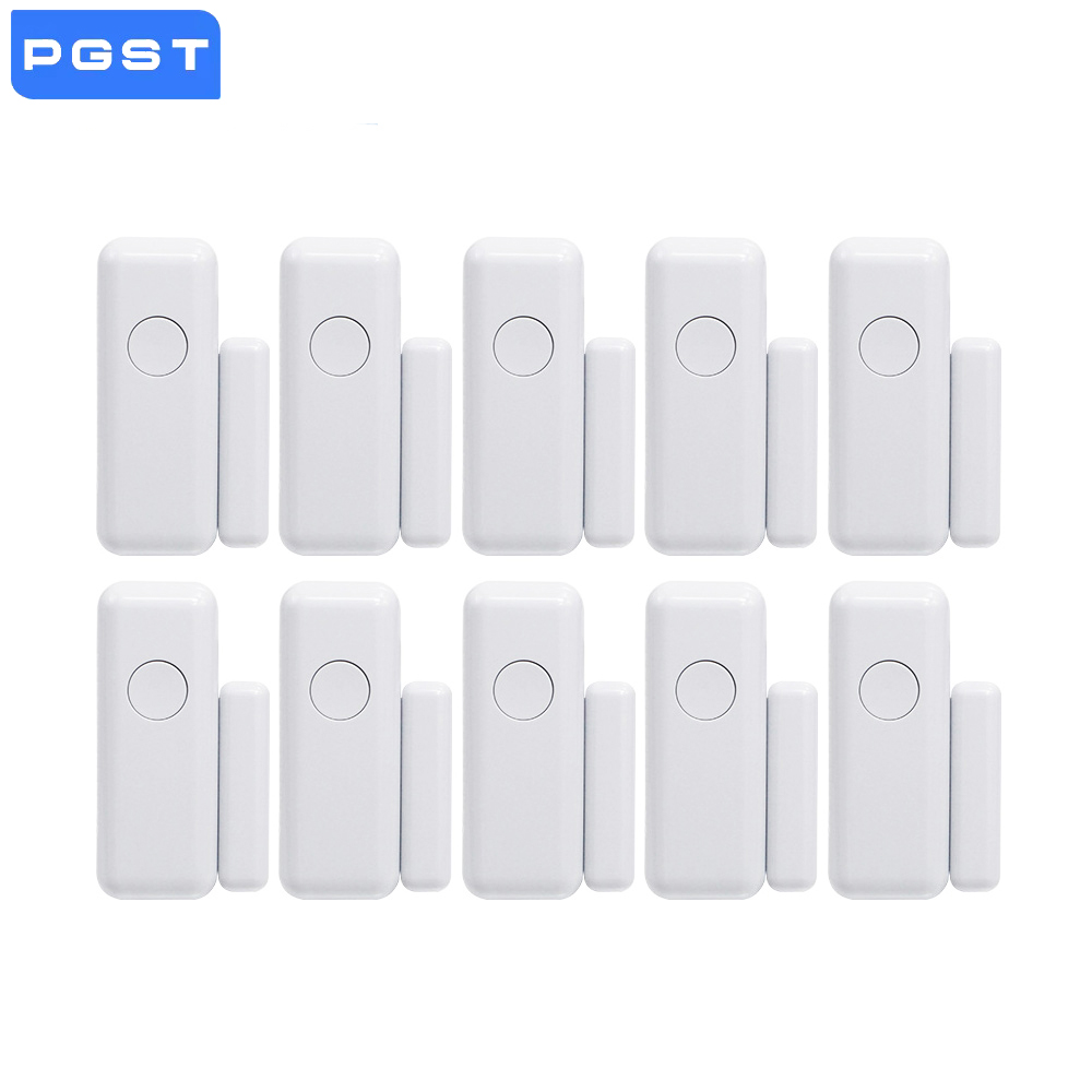 Home Security Systems Wireless - เซ็นเซอร์เตือนภัยแม่เหล็กไร้สาย 433mhz สำหรับประตูหน้าต่าง ระบบตรวจจับประตู สำหรับระบบรักษาความปลอดภัยบ้านอัจฉริยะ ป้องกันความปลอดภัย