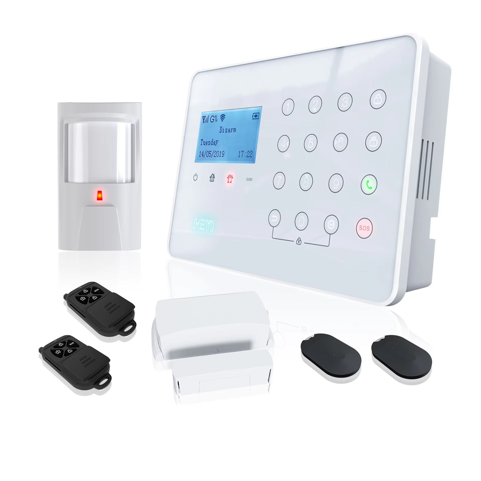 Home Security Systems Wireless - ระบบเตือนภัย ระบบรักษาความปลอดภัยไร้สายสำหรับบ้าน เซ็นเซอร์ตรวจจับความเคลื่อนไหว PIR ภายนอกอาคาร ระบบเตือนภัยทางเข้าบ้าน