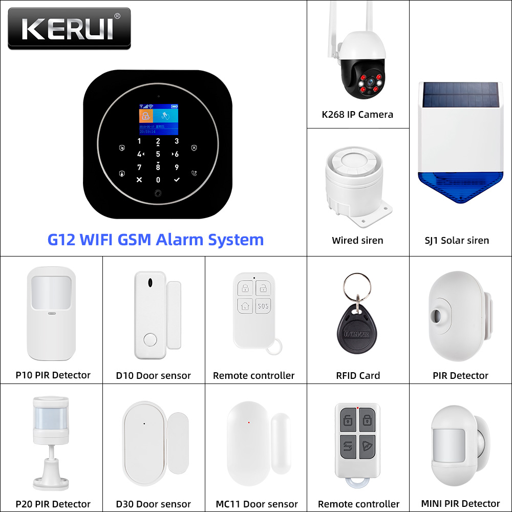 KERUI G12 2G Wifi Wireless Hom - Home Security Diy บทวิจารณ์และราคา