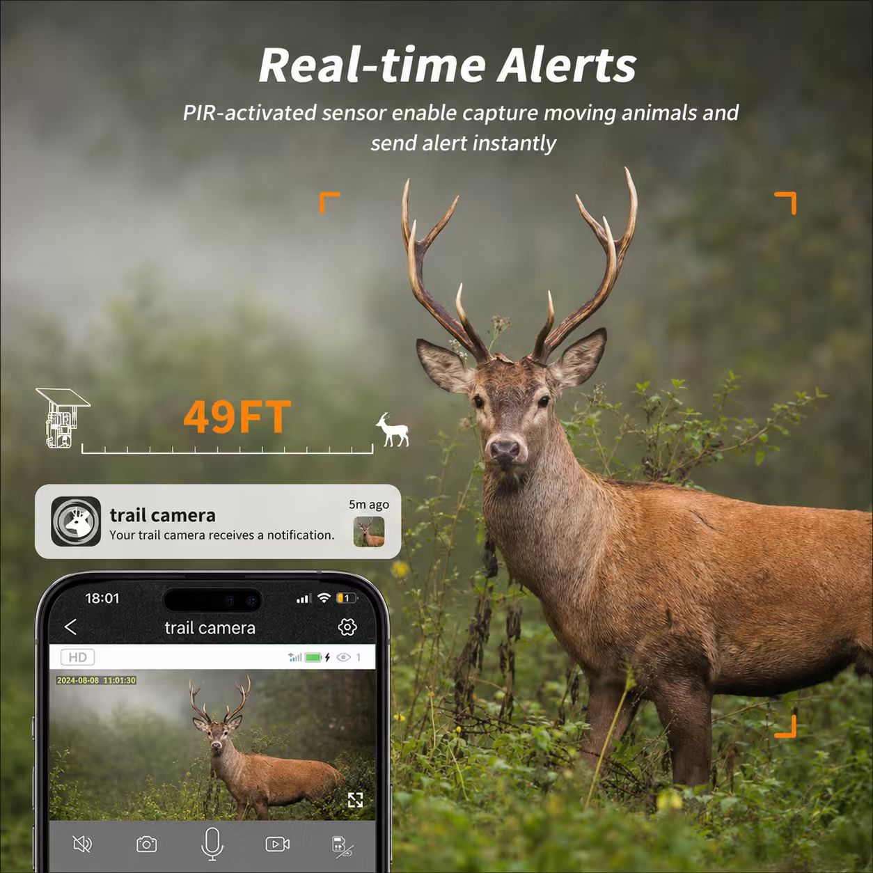 กล้องติดตามสัตว์ป่า 4G ซิมการ์ - Home Security Game บทวิจารณ์และราคา