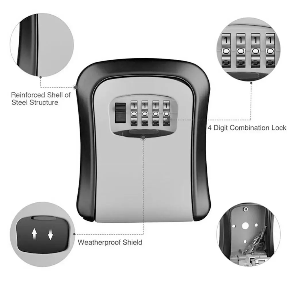 กล่องล็อคกุญแจแบบติดผนัง รหัสผ - Home Security Essential บทวิจารณ์และราคา