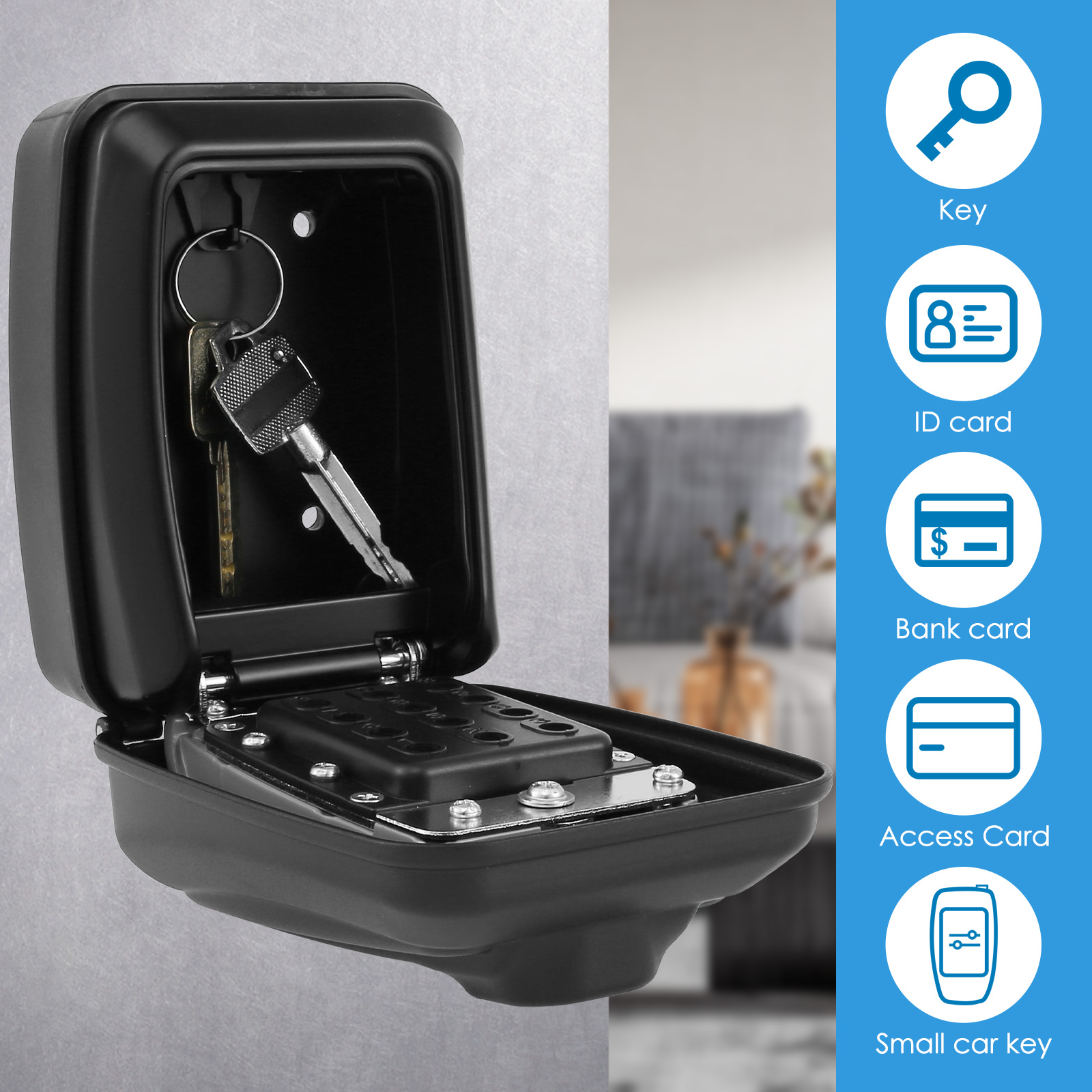 กล่องล็อคกุญแจ Wall-Mount Secr - Home Security Essential บทวิจารณ์และราคา