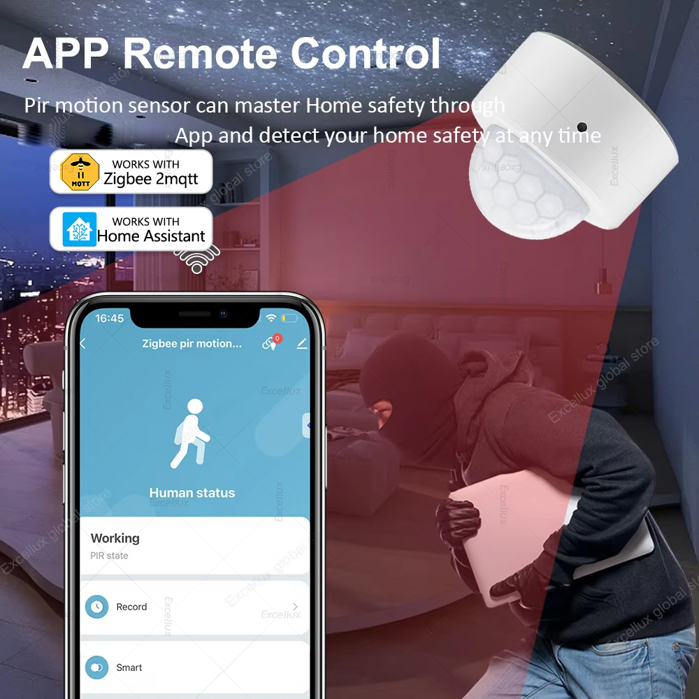 ZigBee PIR Motion Sensor มินิอ - Home Security Alarm บทวิจารณ์และราคา
