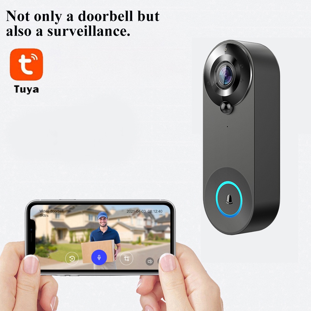 Tuya 1080P Wireless WIFI Doorb - Home Security Diy บทวิจารณ์และราคา