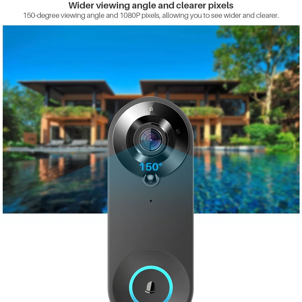 Tuya 1080P Wireless WIFI Doorb - Home Security Diy บทวิจารณ์และราคา