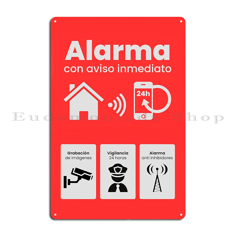ป้ายโลหะระบบเตือนภัย 24 ชม. สไ - Home Security Alarm บทวิจารณ์และราคา