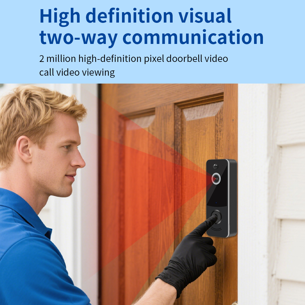 กริ่งประตูวิดีโอ WIFI 1080P แอ - Home Security Diy บทวิจารณ์และราคา