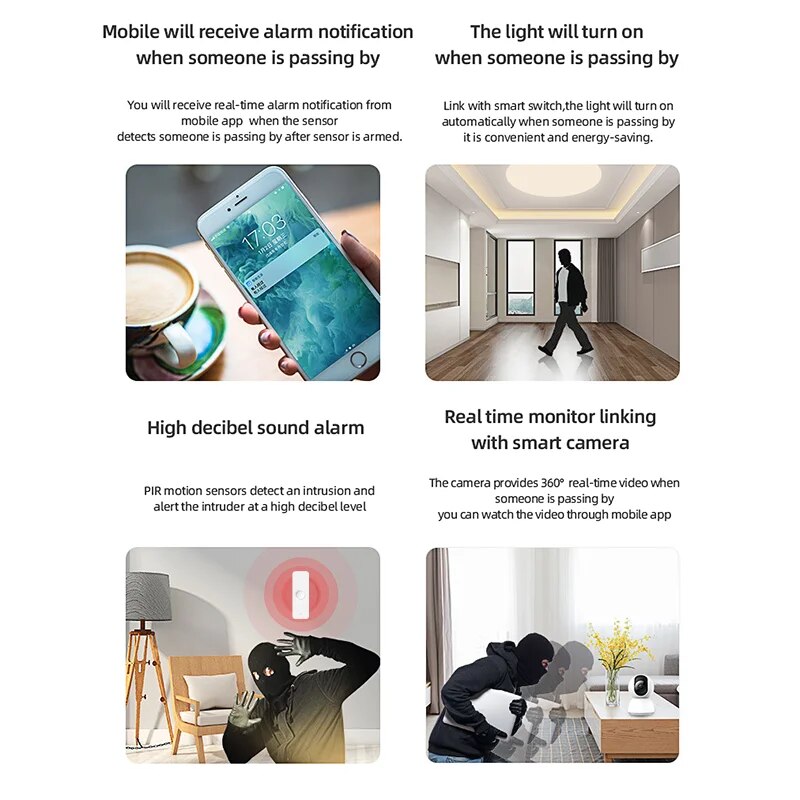 Tuya WiFi Zigbee PIR Motion Se - Home Security With Ai บทวิจารณ์และราคา