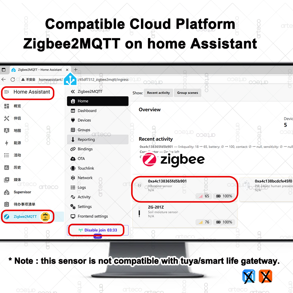 เซ็นเซอร์สั่นสะเทือนอัจฉริยะ Z - Home Security Business บทวิจารณ์และราคา
