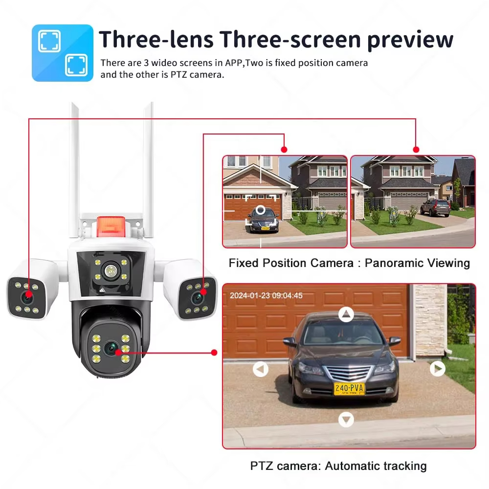 6K 12MP ไวไฟกลางแจ้งกล้อง IP ไ - Home Security Diy บทวิจารณ์และราคา
