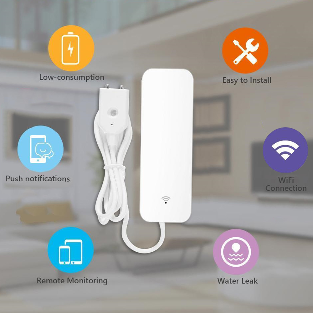 Tuya WiFi เซ็นเซอร์น้ํารั่ว, เ - Home Security With Ai บทวิจารณ์และราคา