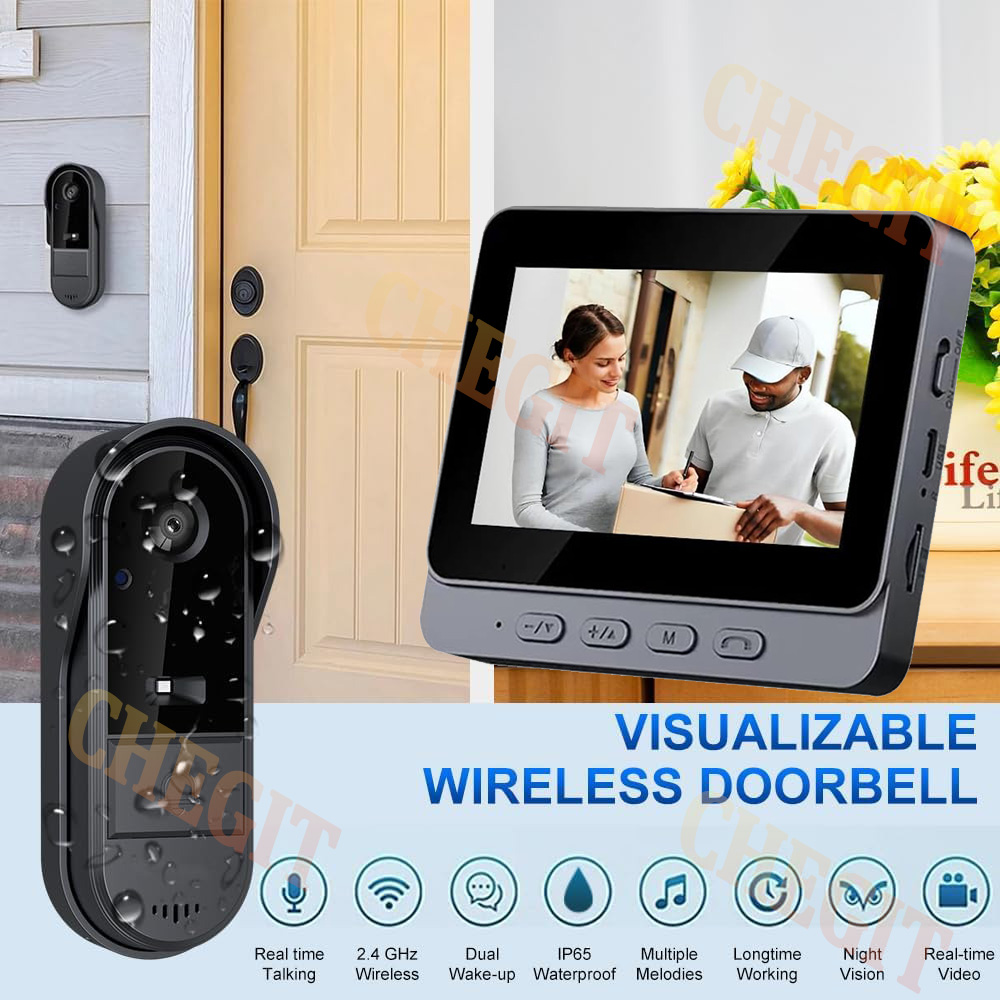 กล้องออดไร้สายอินเตอร์เน็ตไร้ส - Home Security Monitoring System บทวิจารณ์และราคา