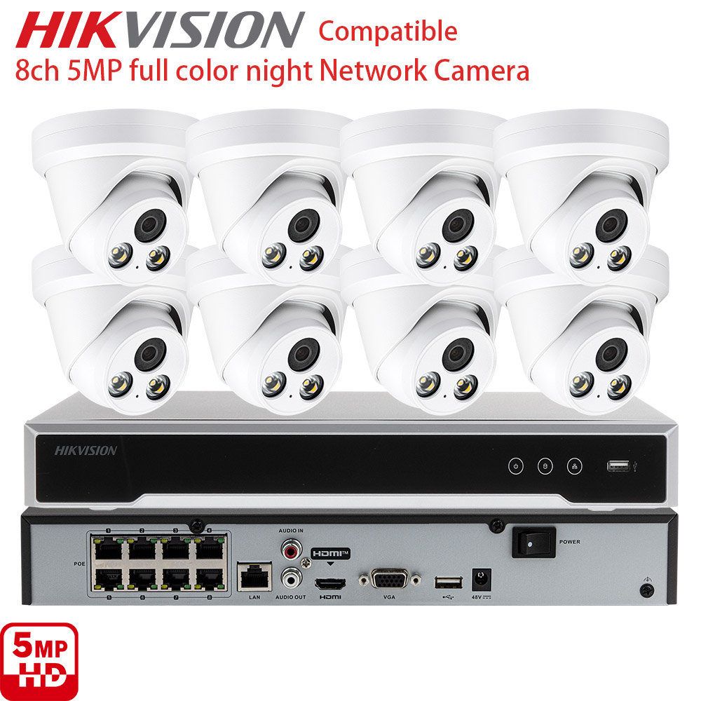 8CH 5MP กล้องวงจรปิด IP ระบบรั - Home Security Video Recording Systems บทวิจารณ์และราคา