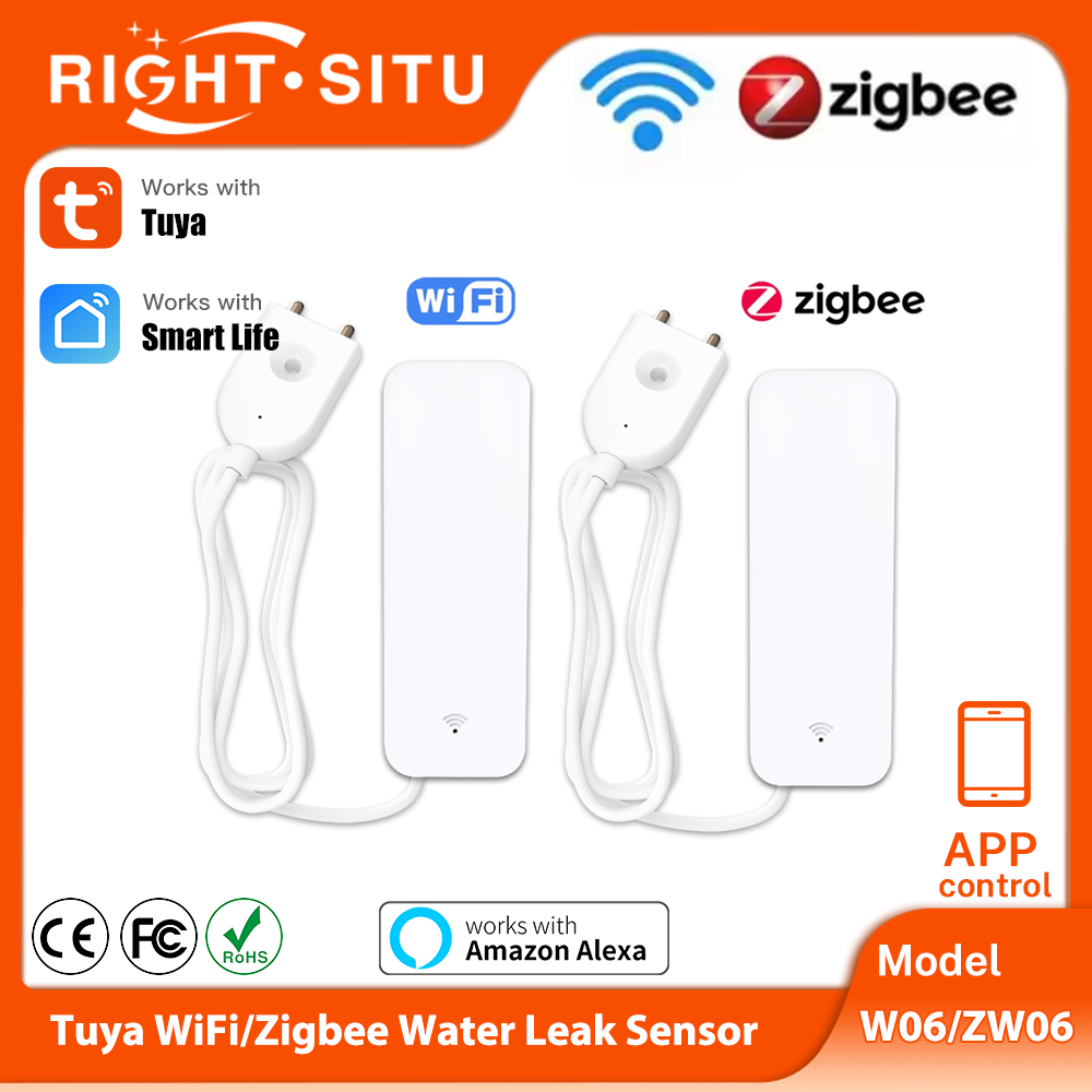 เซ็นเซอร์น้ำ Tuya WiFi Zigbee  - Home Security With Ai บทวิจารณ์และราคา