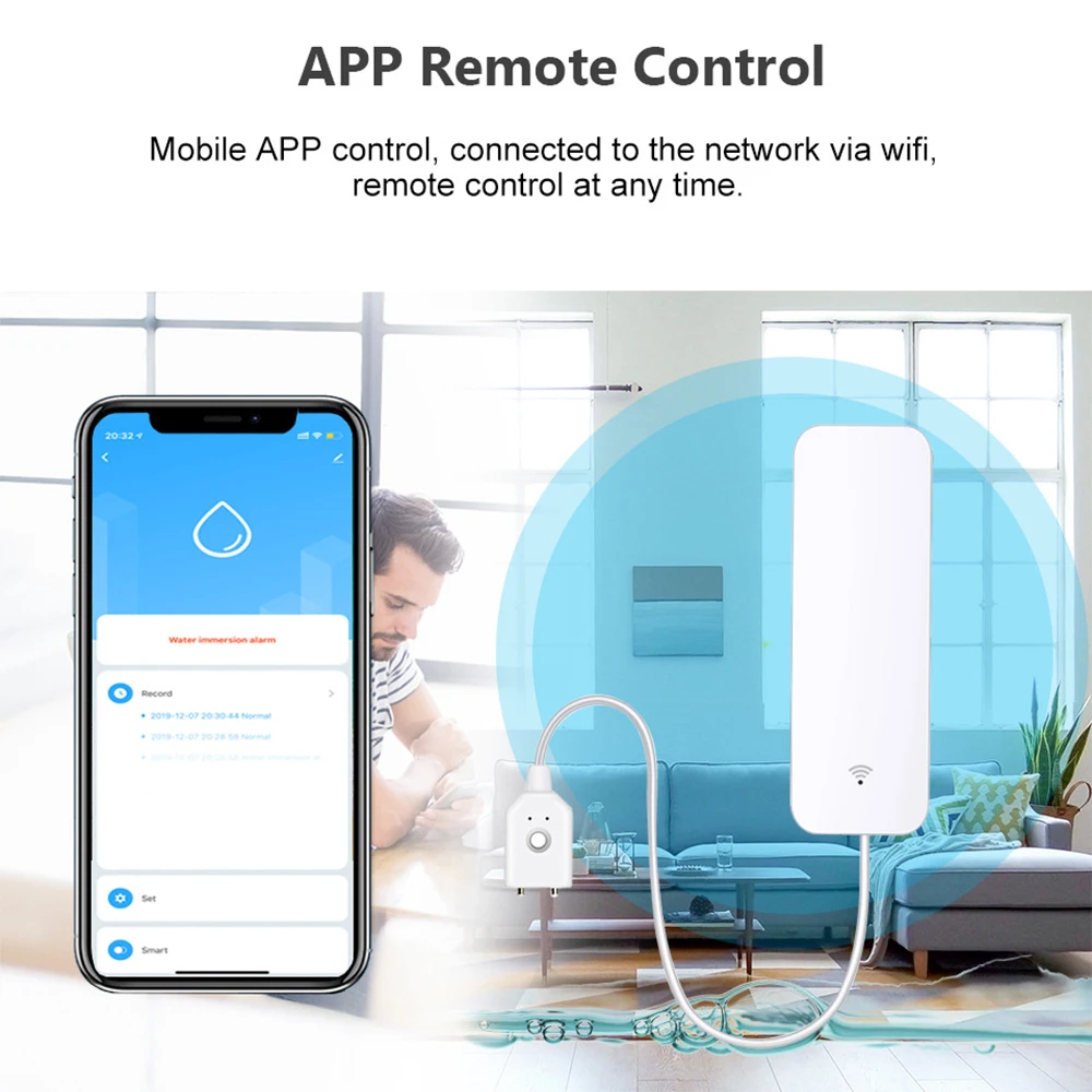 เซ็นเซอร์น้ำ Tuya WiFi Zigbee  - Home Security With Ai บทวิจารณ์และราคา