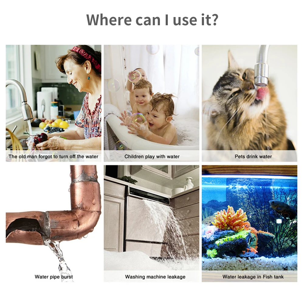 เซ็นเซอร์น้ำ Tuya WiFi Zigbee  - Home Security With Ai บทวิจารณ์และราคา