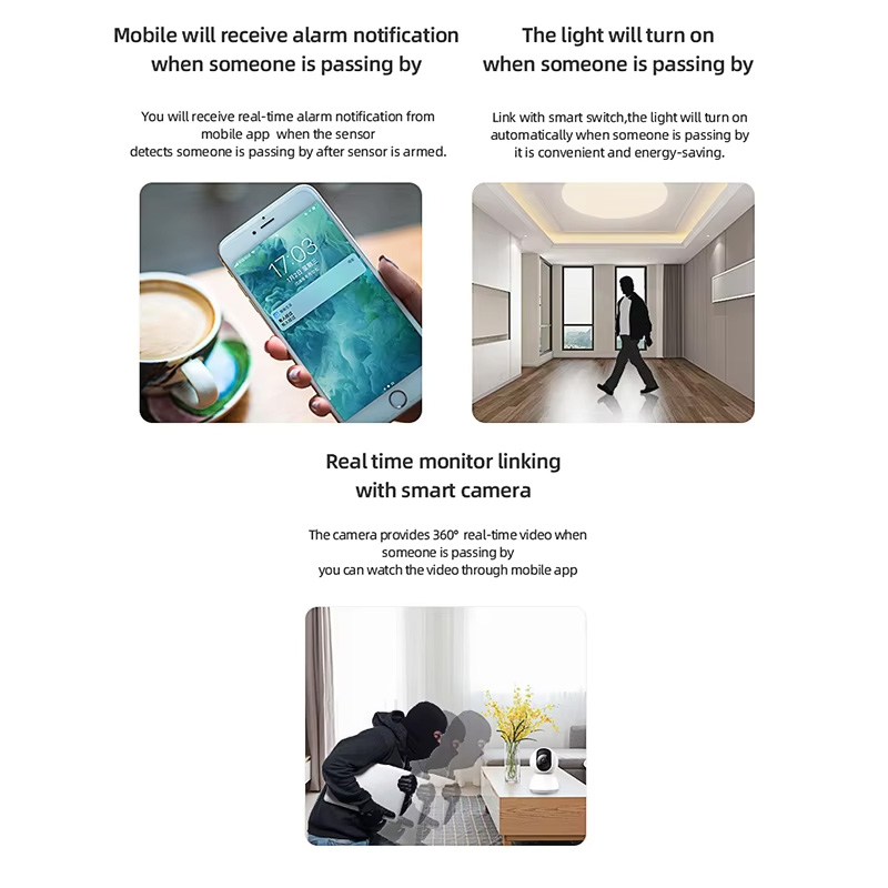 เซ็นเซอร์ตรวจจับความเคลื่อนไหว - Home Security With Ai บทวิจารณ์และราคา
