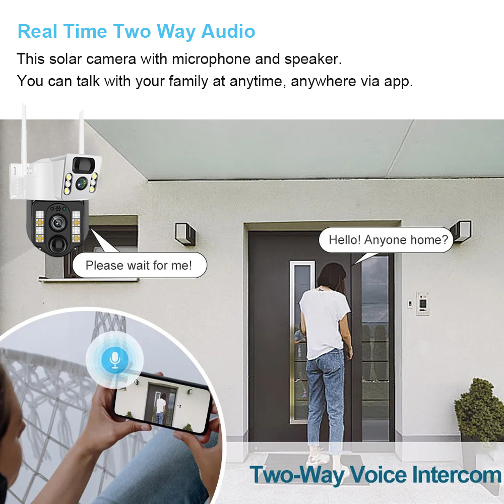 กล้องวงจรปิดพลังงานแสงอาทิตย์  - Home Security Systems Wireless บทวิจารณ์และราคา