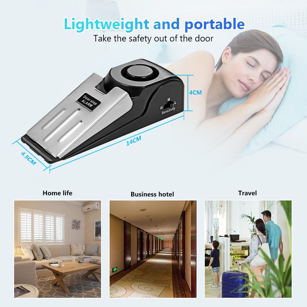 ระบบเตือนภัยประตูไร้สาย 125dB  - Home Security Systems Wireless บทวิจารณ์และราคา