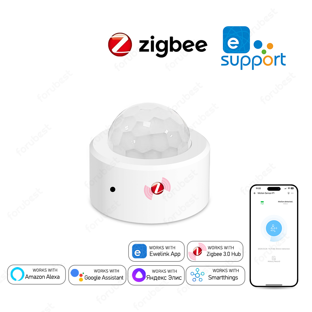 Zigbee 3.0 Human Motion Sensor - Home Security Alarm บทวิจารณ์และราคา