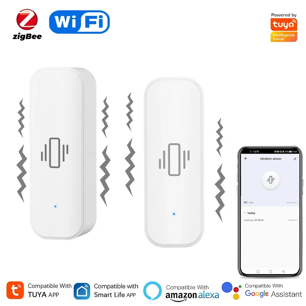 Tuya เซ็นเซอร์ตรวจจับการสั่นสะ - Home Security Alarm บทวิจารณ์และราคา