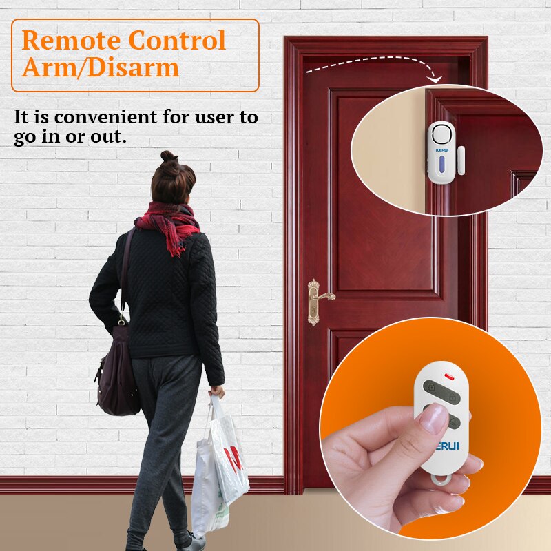 KERUI 120DB ไร้สายประตู/หน้าต่ - Home Security Systems Wireless บทวิจารณ์และราคา