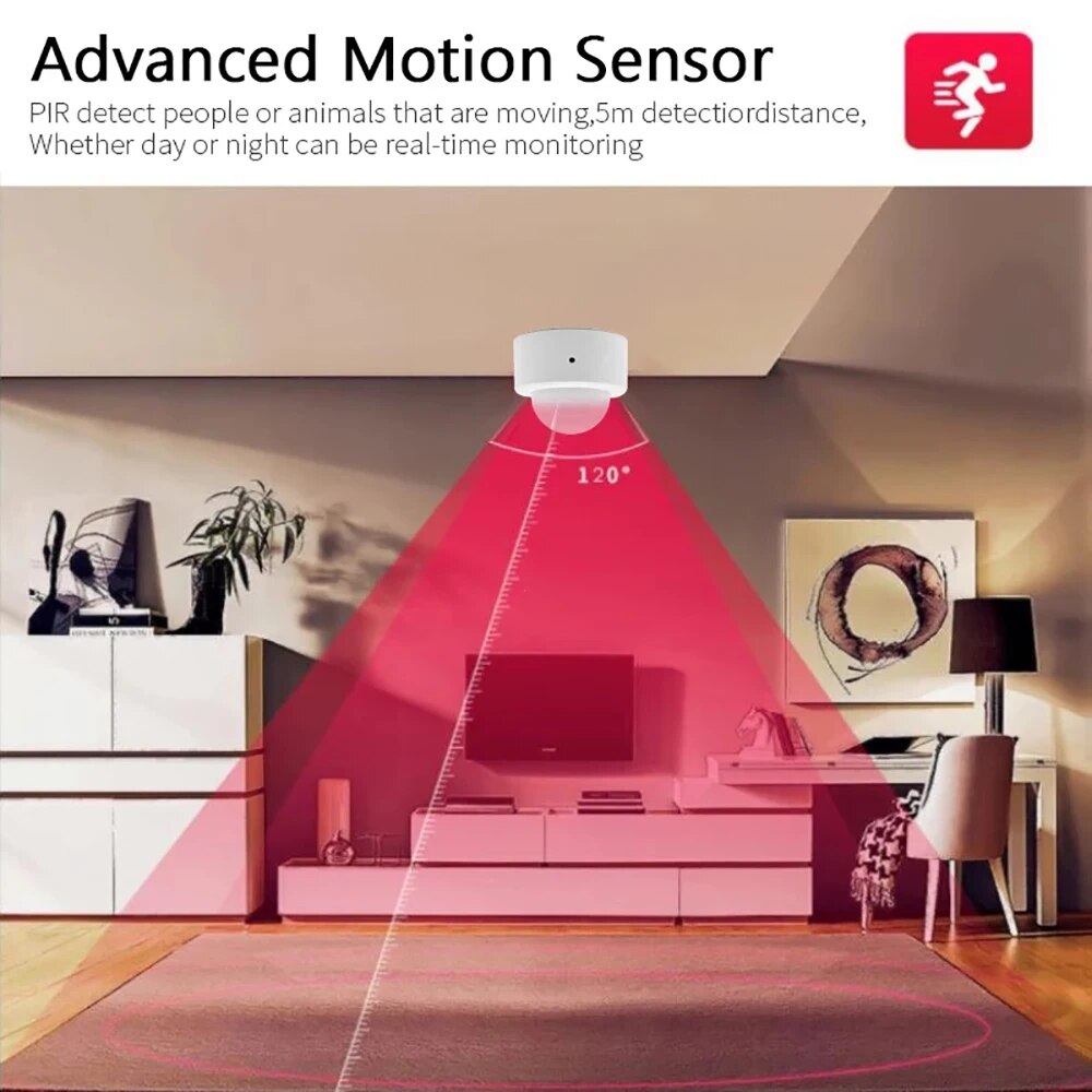 ZigBee MINI PIR เซ็นเซอร์ตรวจจ - Home Security Alarm บทวิจารณ์และราคา