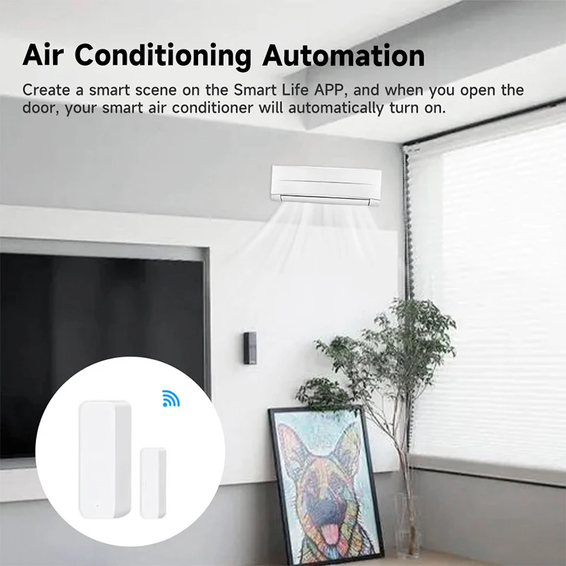 Tuya WiFi สมาร์ทเซ็นเซอร์ประตู - Home Security With Ai บทวิจารณ์และราคา